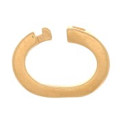 3 Micron Gold Plated Oval Locking Rings 5.5x4x1.2 mm x4|raw }}