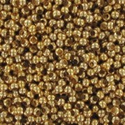 Metal seed beads 15/0 24K Gold plated x10g|raw }}