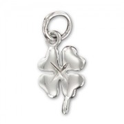 Sterling silver Clover charm 15mm x1|raw }}