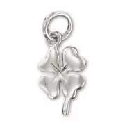 Sterling silver Clover charm 15mm x1
