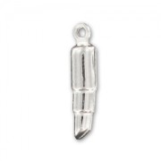Sterling silver Lipstick charm 16mm x1
