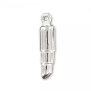 Sterling silver Lipstick charm 16mm x1