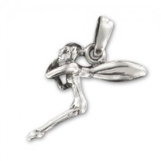 Sterling silver Fairy charm 17mm x1|raw }}