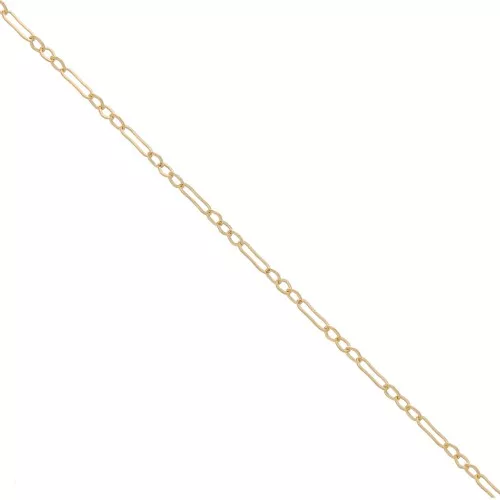 2.1mm Gold filled Figaro mesh chain x50cm