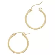22mm Gold Filled hoop earrings to decorate x2