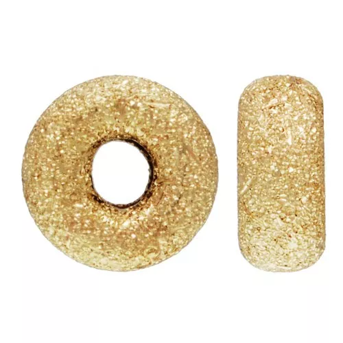 Diamond Washer - Flat Disc - 3x1.6 mm - Gold filled x1