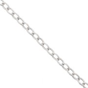 Cable chain links Chain 7,5mm Sterling silver x20cm|raw }}