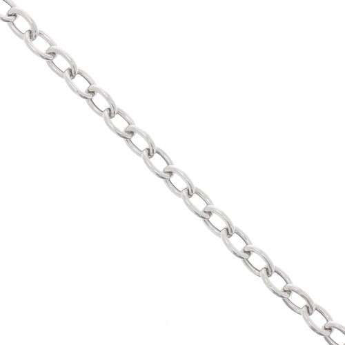 Cable chain links Chain 7,5mm Sterling silver x20cm