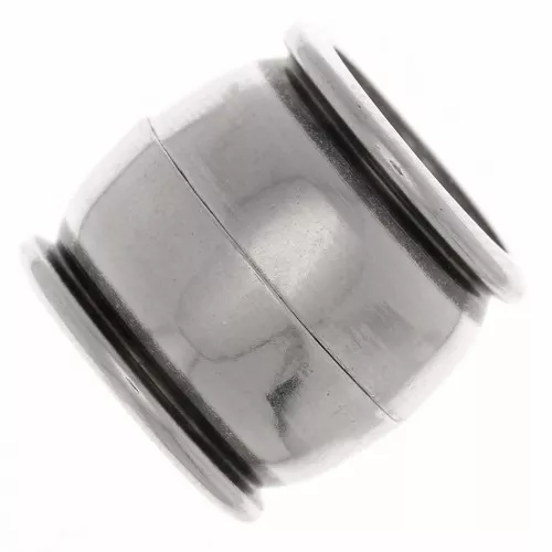 Magnetic clasp 15x14 mm for 10 mm cord - Antique silver plating x1