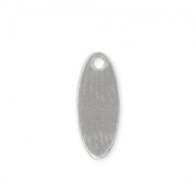 Silver charm Navette 12mm to engrave x1|raw }}