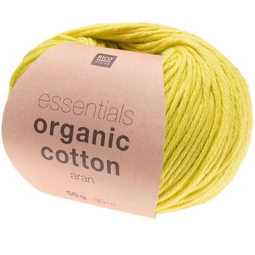 Essentials Organic Cotton Aran - Pistachio x50g