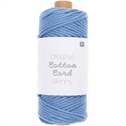 3mm Macramé cotton cord - Creative Cotton Cord Skinny - Blue x 55m|raw }}
