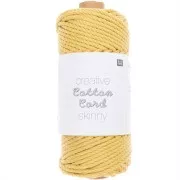 3mm Macramé cotton cord - Creative Cotton Cord Skinny - Yellow x 55m