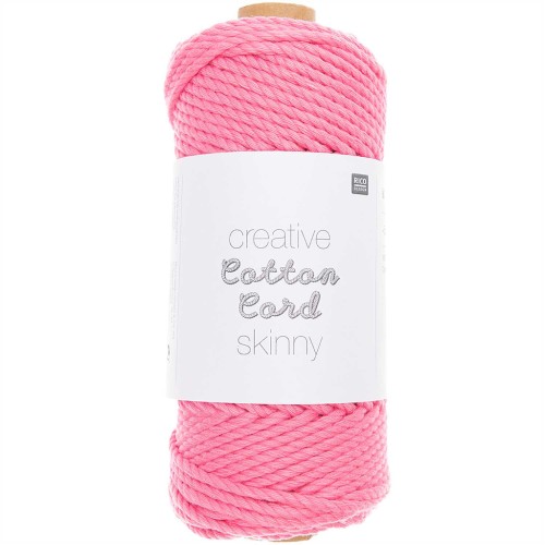 3mm Macramé cotton cord - Creative Cotton Cord Skinny - Pink x 55m