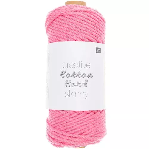 3mm Macramé cotton cord - Creative Cotton Cord Skinny - Pink x 55m
