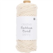 3mm Macramé cotton cord - Creative Cotton Cord Skinny - Unbleached x 55m