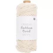 3mm Macramé cotton cord - Creative Cotton Cord Skinny - Unbleached x 55m