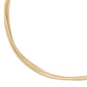 Flexible round wire 1.25 mm - Gold filled (rolled gold) x1m