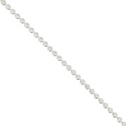 2.8mm 925 Sterling Silver round striated mesh chain x50cm|raw }}