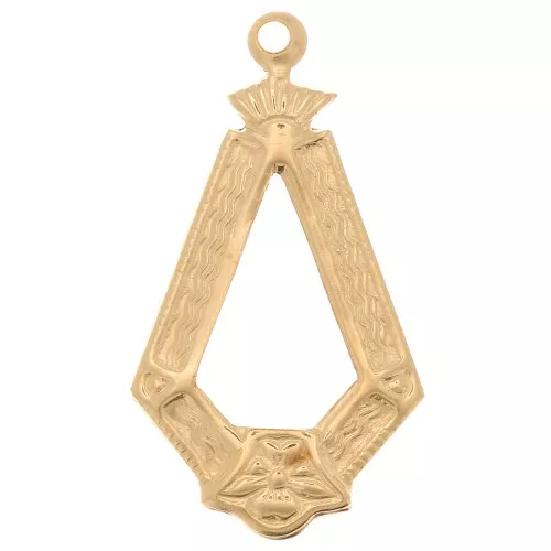 19x11mm Gold filled worked drop Pendant x1