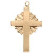 22x14mm Gold filled cross pendant x1