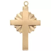22x14mm Gold filled cross pendant x1