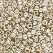 Toho seed beads 8/0 TO8RPF558 - PF Galvanized Aluminium|raw }}
