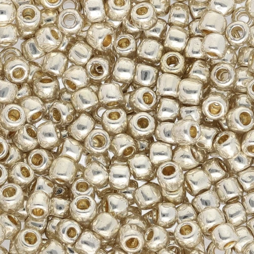 Toho seed beads 8/0 TO8RPF558 - PF Galvanized Aluminium