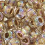 Toho seed beads 8/0 TO8R994 - Gold Lined Rainbow Crystal x8g