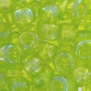 Toho seed beads 8/0 TO8R164 - Transparent Rainbow Lime Green x8g|raw }}