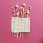 Natural dried flax for flower arrangement x1 stem