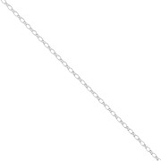 Chain flat links 2,8mm fine silver plating x1m|raw }}