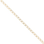 Bilbao Chain 2.5mm fine Gold plated x1m|raw }}