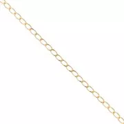 Bilbao Chain 2.5mm fine Gold plated x1m