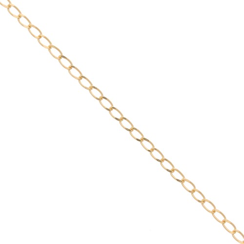 Bilbao Chain 2.5mm fine Gold plated x1m
