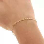 Bilbao Chain 2.5mm fine Gold plated x1m