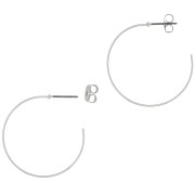 430 Stainless Steel 28mm Hoop earrings to decorate x2|raw }}
