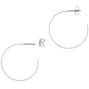 430 Stainless Steel 28mm Hoop earrings to decorate x2
