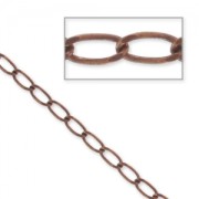 Curb links chain 2,8mm Old Copper tone x1m|raw }}