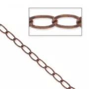 Curb links chain 2,8mm Old Copper tone x1m