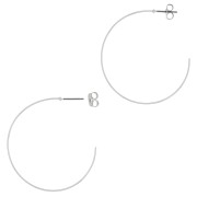 430 Stainless Steel 40mm Hoop earrings to decorate x2|raw }}
