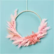 Dried Lagurus - pink - for flower arrangement x5 stems