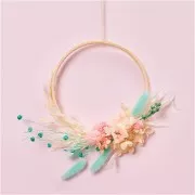 Dried Japanese Carderia - pink - for floral arrangements x5 stems