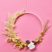 Dried natural pampas grass for flower arrangement x6 stems