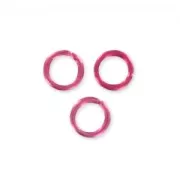 Aluminium Jumprings open  5x0.8mm Rubis x100