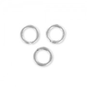 Aluminium Jumprings open  5x0.8mm Silver tone x100|raw }}