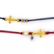 22x11mm 2-ring cross Connector - Fine gold plated x1