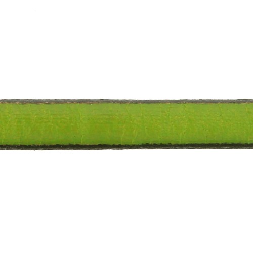 Leather lace 5x2mm Pistachio x30cm