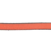 Leather lace 5x2mm Orange x30cm