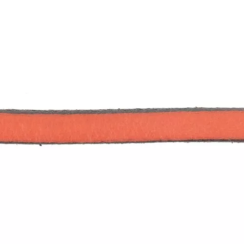 Leather lace 5x2mm Orange x30cm